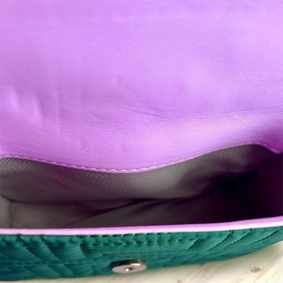 New Small Square buckle bag - Green & Pink - Picture 5 of 9